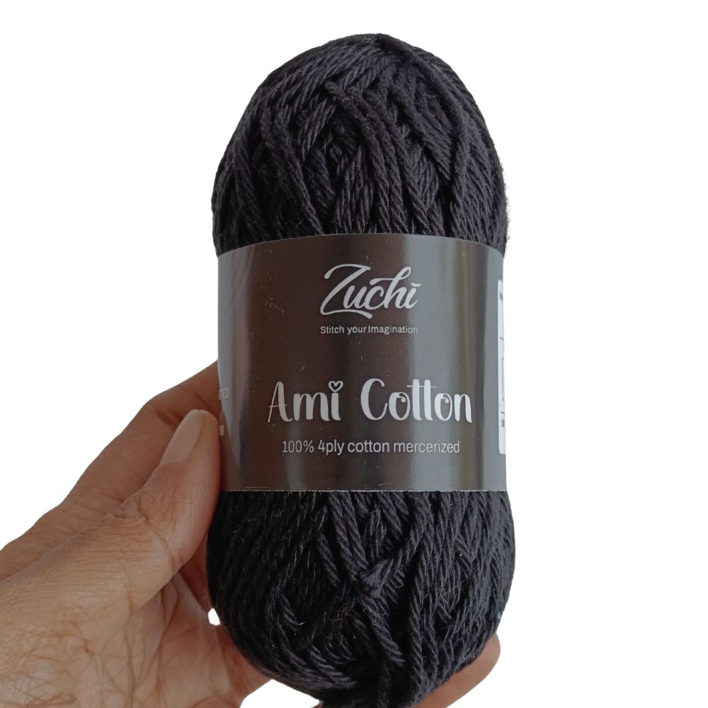 Zuchi Ami Cotton Yarn Black