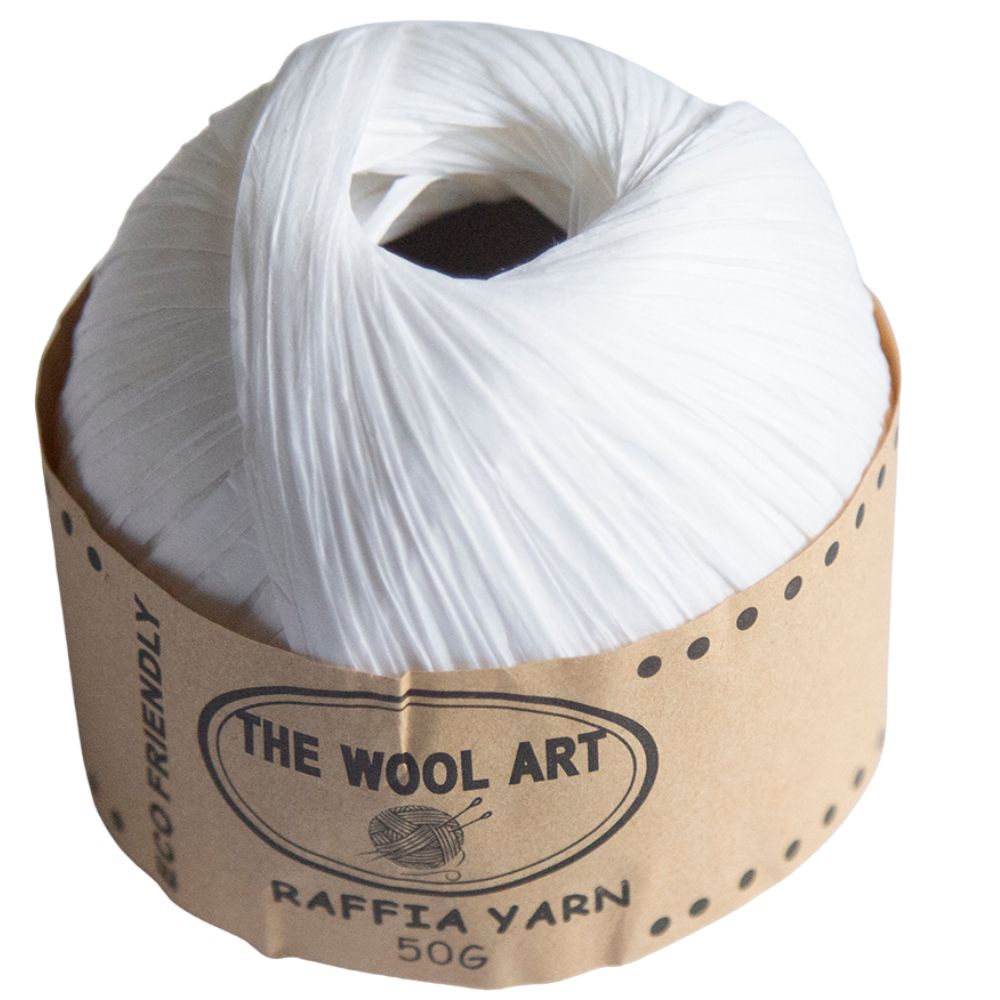 Raffia Paper Yarn 101 White