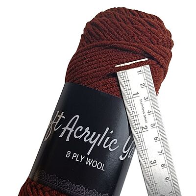 Soft Acrylic Yarn 8 ply Chocolate Brown Soft Acrylic Yarn 8 ply Chocolate Brown