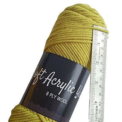 Soft Acrylic Yarn 8 ply Apple Green Soft Acrylic Yarn 8 ply Apple Green