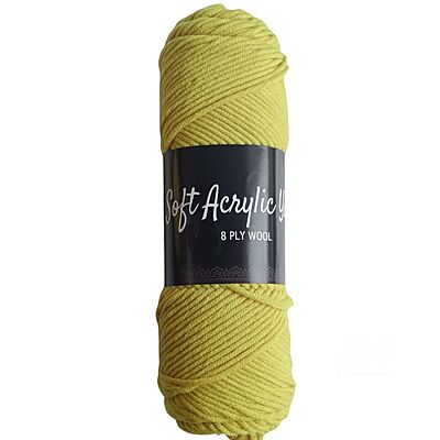 Soft Acrylic Yarn 8 ply Apple Green Soft Acrylic Yarn 8 ply Apple Green