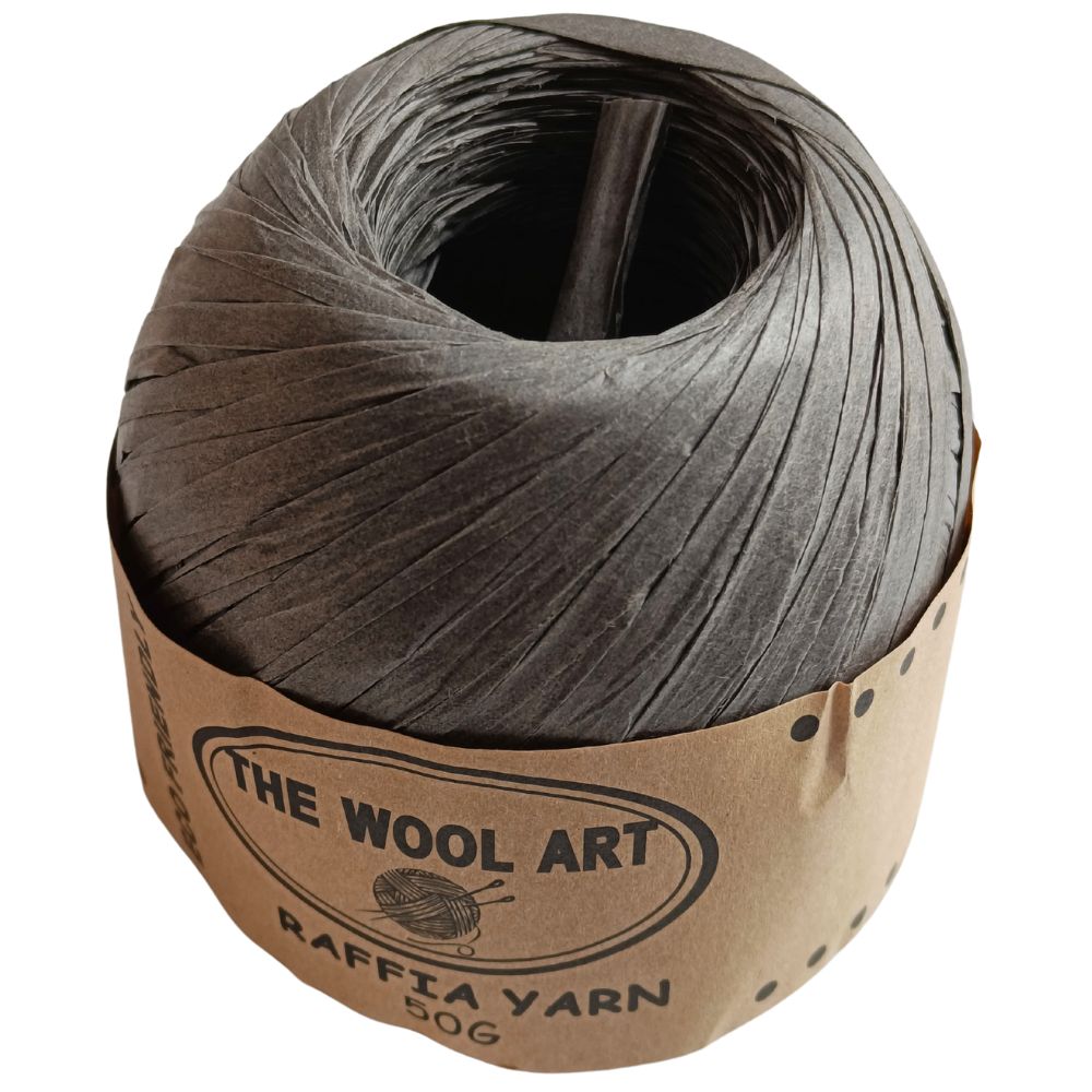 Raffia Paper Yarn 135 Dark Grey