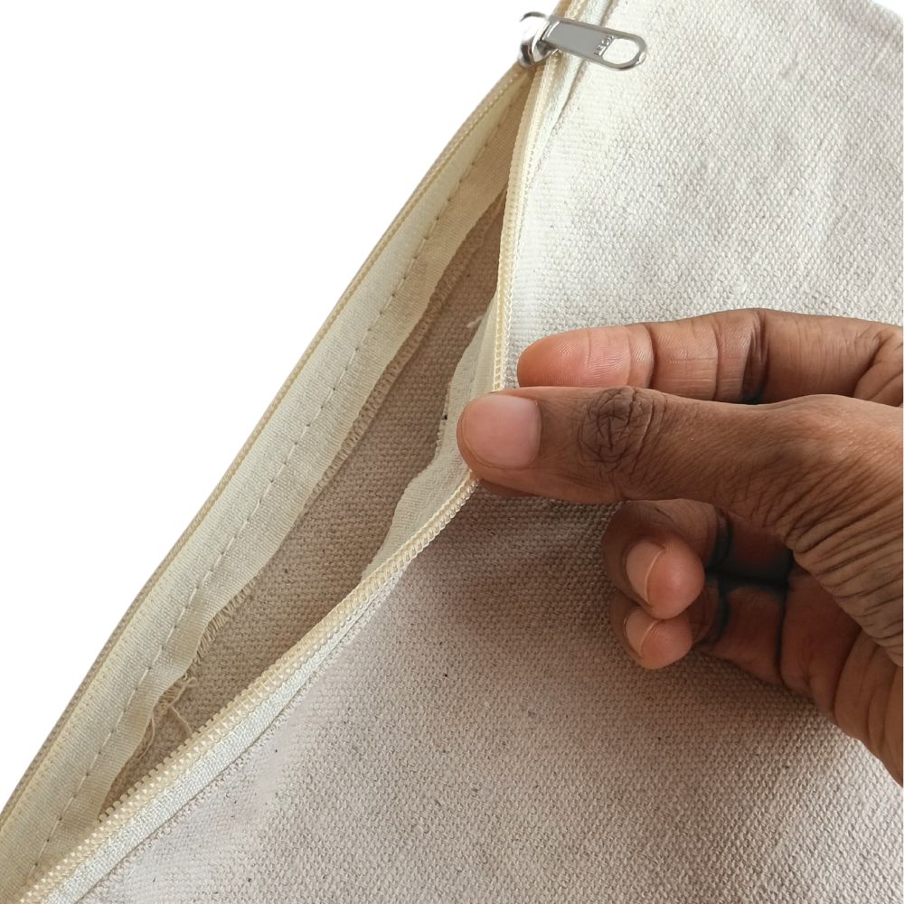 Canvas Pouch With Zipper