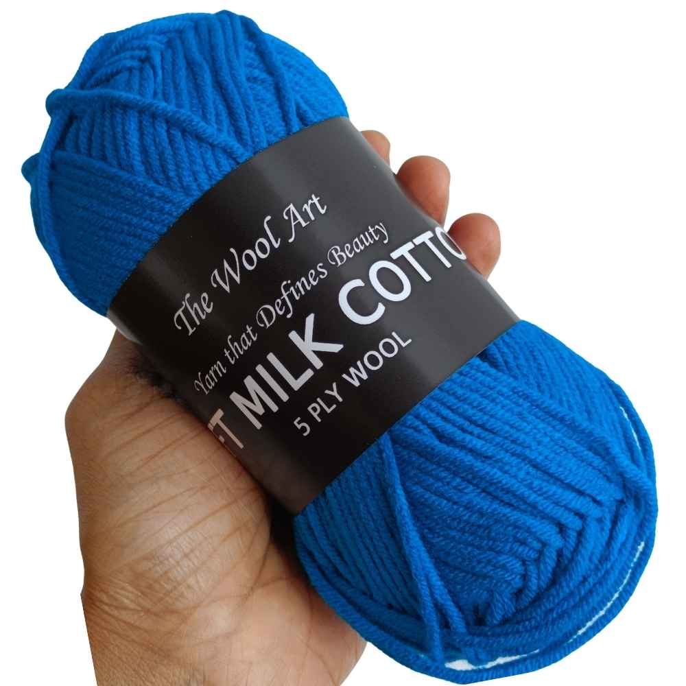 Soft Milk Cotton 77 Aqua Blue