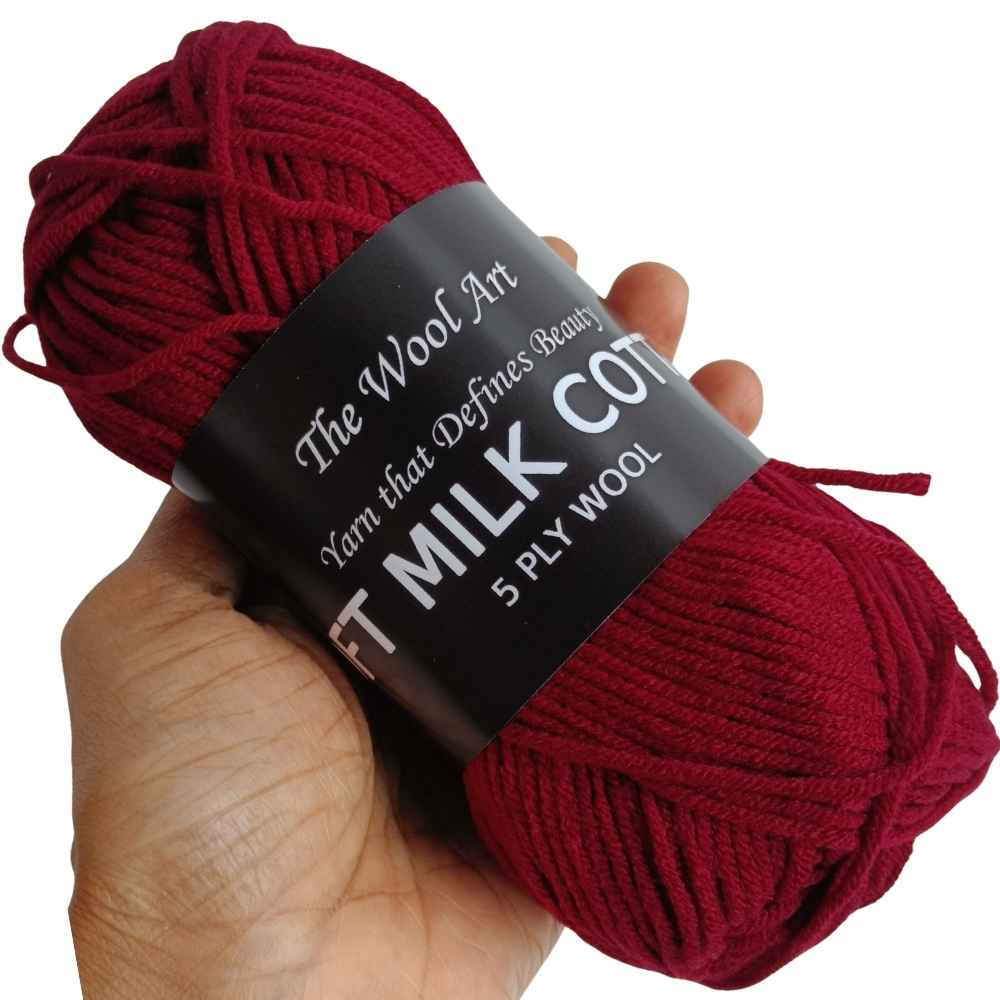 Soft Milk Cotton 55 Dark Maroon