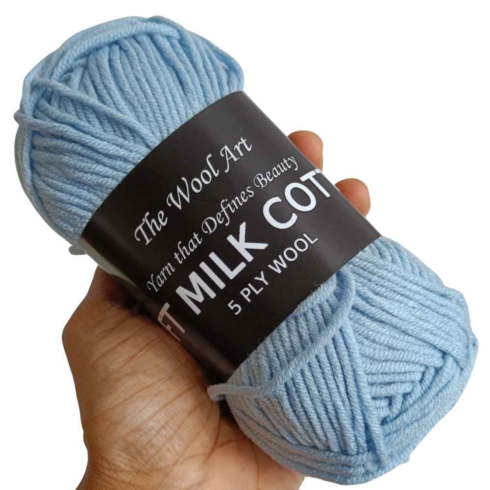 Soft Milk Cotton 15 Light Blue Grey
