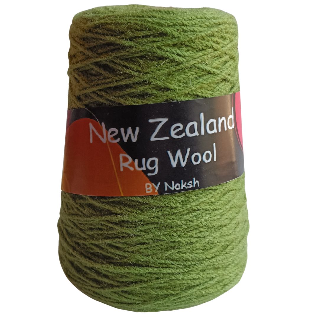 New Zealand Rug Wool 3 Ply Leaf Green 5