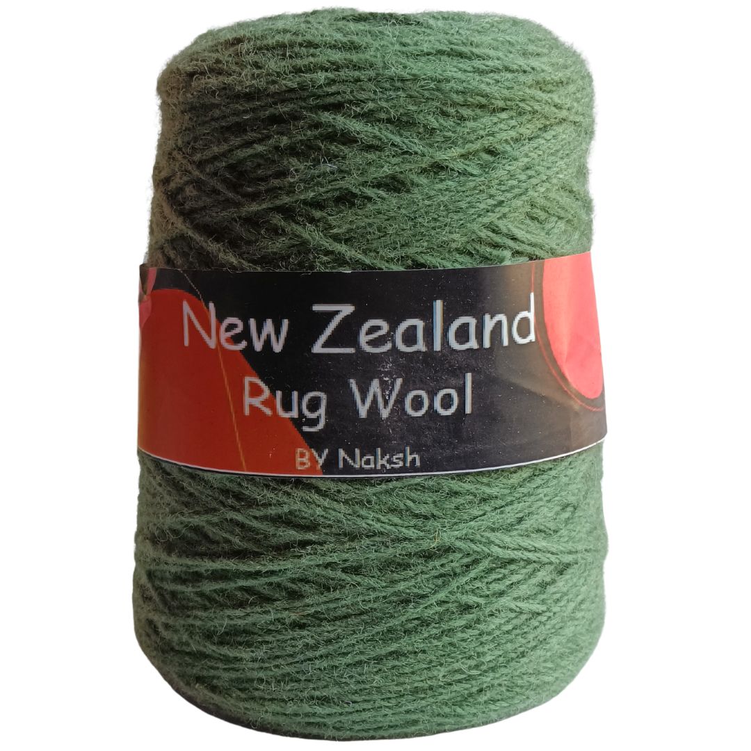 New Zealand Rug Wool 3 Ply Dark Fern Green 2