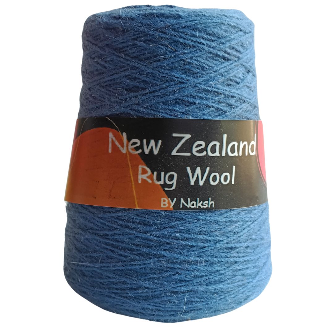 New Zealand Rug Wool 3 Ply Blue 10 New Zealand Rug Wool 3 Ply Blue 10