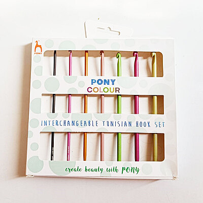 Pony Chroma Interchangeable Tunisian Crochet Hook Set