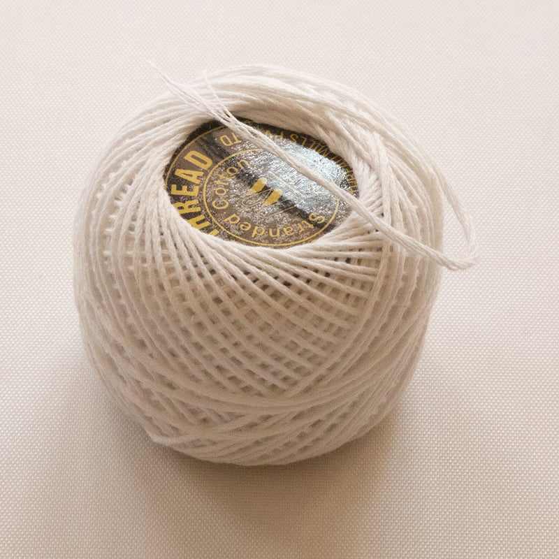 Gopal Embroidery Thread White 10 gm