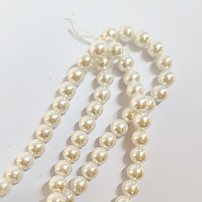 Full Beads white 8mm