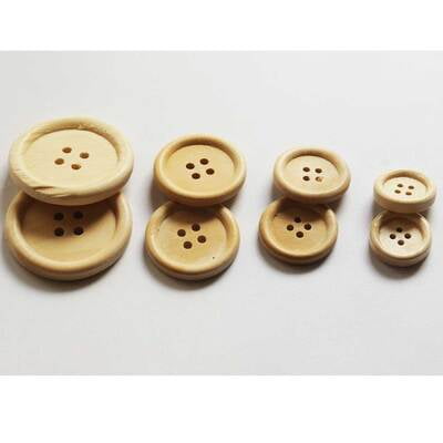 Wood Button Natural