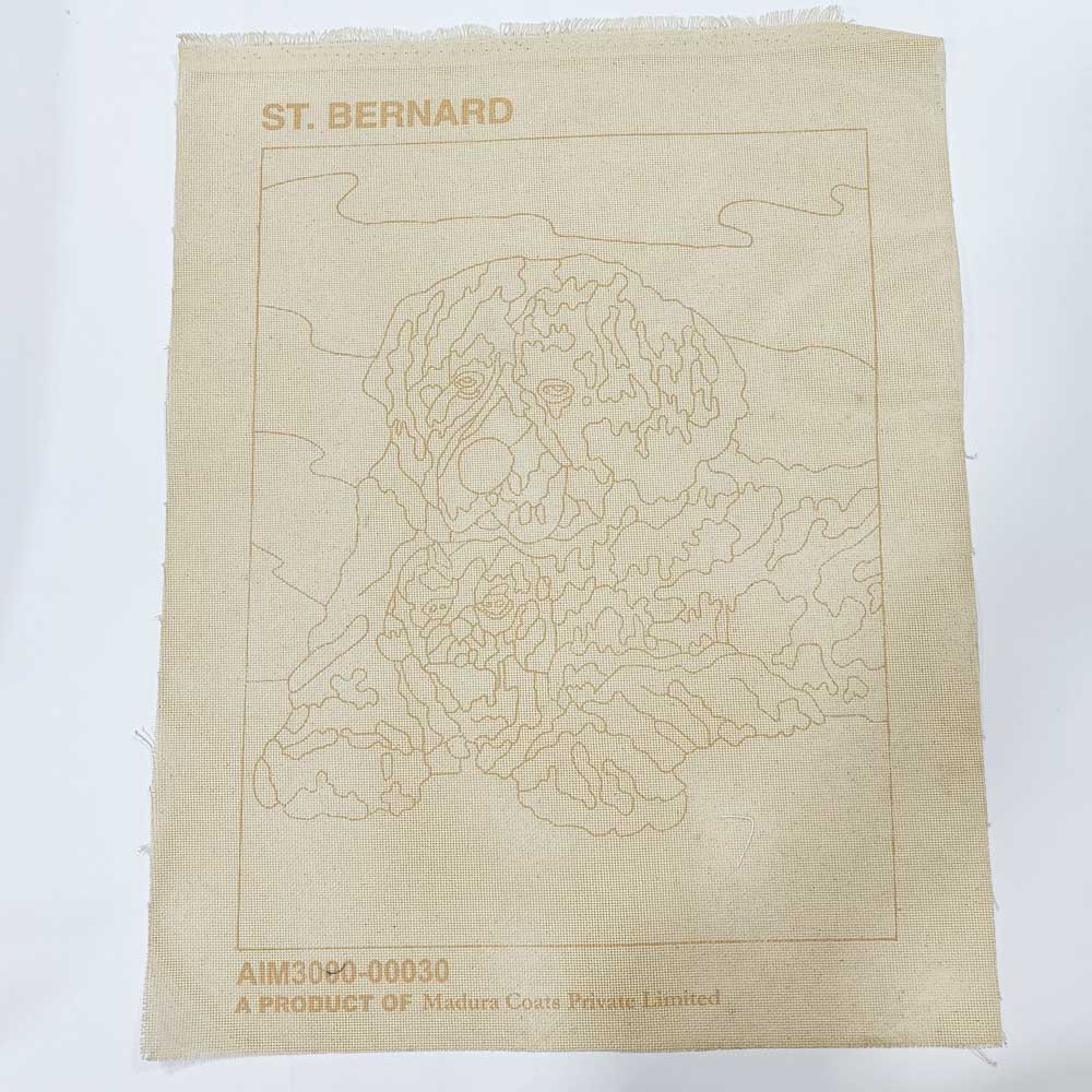 Long Stitch Sampler sheet- St.Bernard