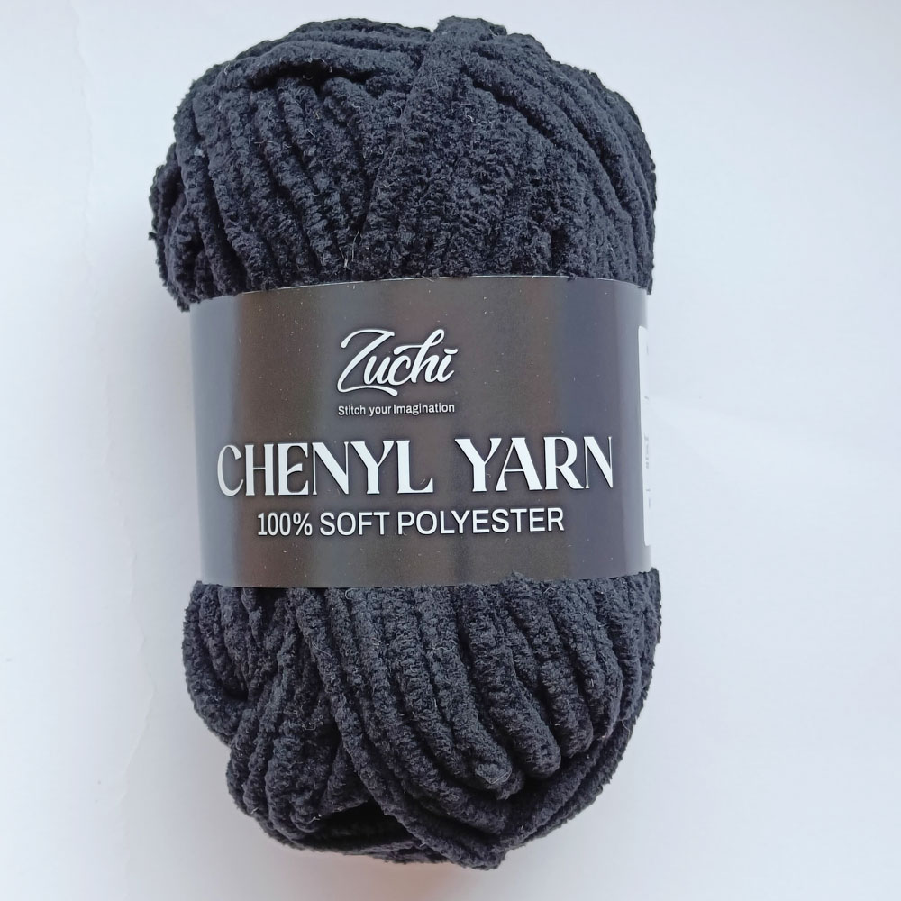Zuchi Chenyl Yarn Black