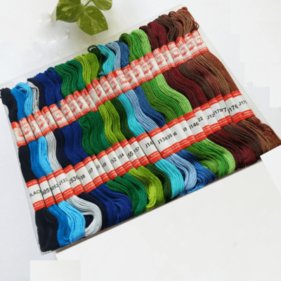 Doli Embroidery Thread Multi Color 100 (50x2)