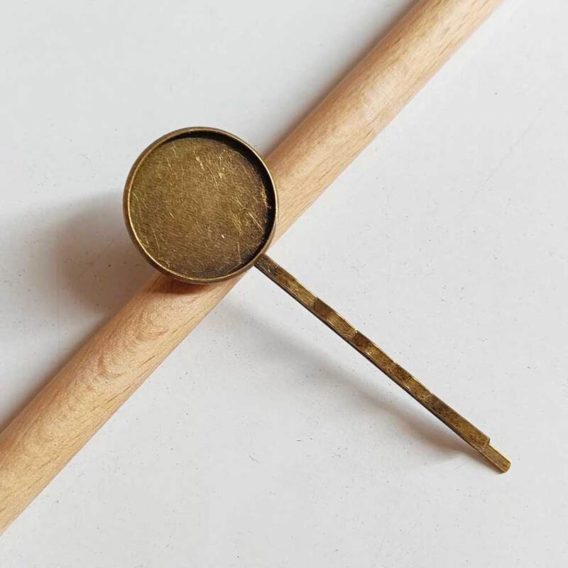 Hair Pin With Bezel Hair Pin With Bezel