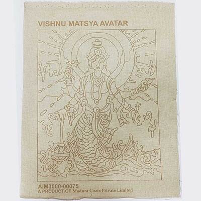 Long Stitch Sampler sheet- Vishnu Matsya Avatar