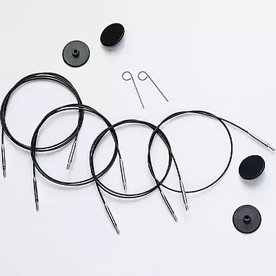 KnitPro Swivel Stainless Steel Cable for Interchangeable Tips