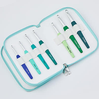 KnitPro Single Ended Crochet Hook Set Grand Waves 2.0 KnitPro Single Ended Crochet Hook Set Grand Waves 2.0